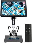 Микроскоп цифровой DM12 с монитором HD 10.1" / кратность 1500X / пульт / подсветка / Type-C / HDMI