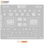 Трафарет BGA Amaoe A16 / A17 для iPhone 15 / 15 Plus / 15 Pro / 15 Pro Max все микросхемы (0.12mm)