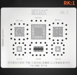 Трафарет BGA Amaoe RK:1  RV1108A / RK3389 / RV1109 / BGA153 / BGA96 (0.20 mm)