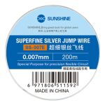 Проволока, нить для монтажа перемычек SUNSHINE SS-007E серебряная / 0.007 mm / 200 m