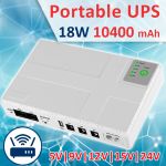 Источник бесперебойного питания для роутера DC1018P / 18 Вт / 10400 mah / White
