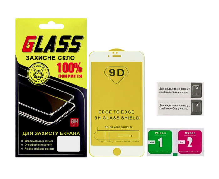 Защитное стекло для Apple iPhone 6 Plus Full Glue (0.3 мм, 2.5D, белое)