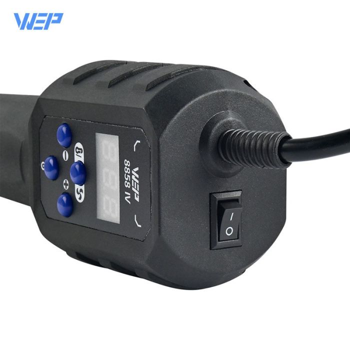 Термофен WEP 8858-IV / ЖК-дисплей / цифровая регулировка / компактный / 120 л/мин / 100 - 500°C / 700 Вт