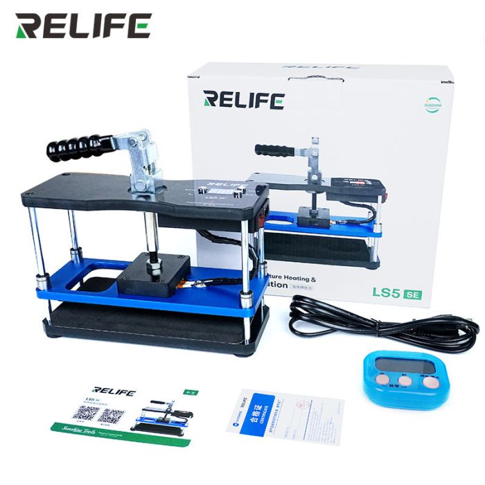 Пресс платформа RELIFE LS5 SE с нагревом до 80°C / для ремонта дисплея, задней крышки смартфонов