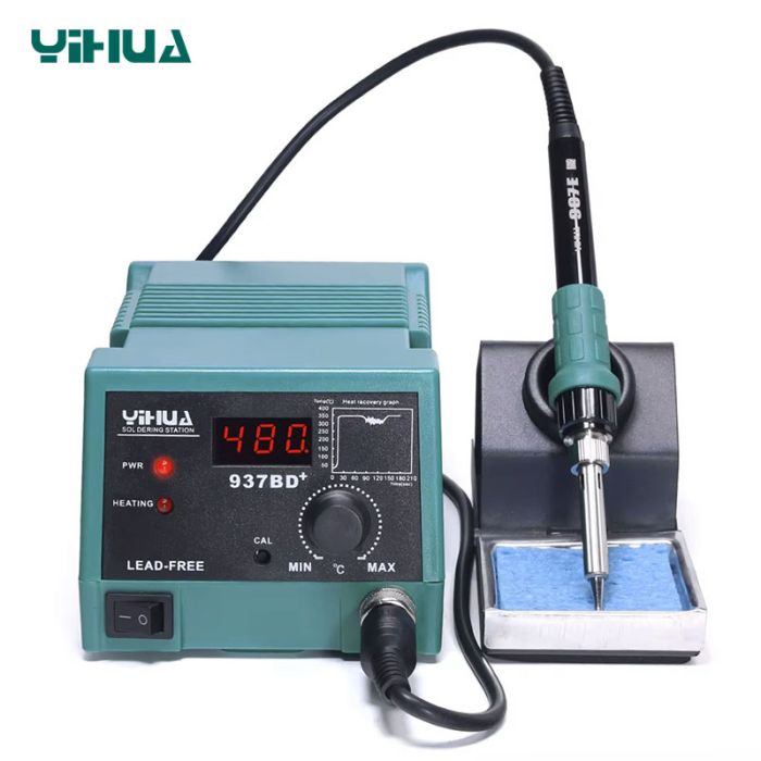 Паяльная станция YIHUA 937BD+ / 120 Вт макс. / 200–480°C / PID-контроль
