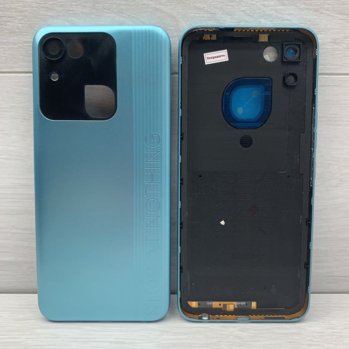 Задняя крышка для Tecno Spark 8C (KG5k) Cyan