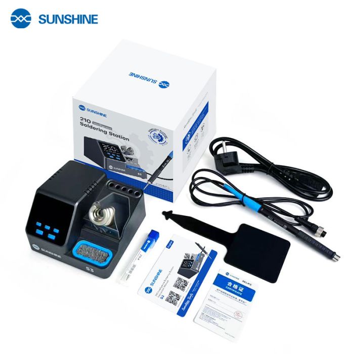Паяльная станция прецизионная Sunshine S3 210 / паяльник T210 / 3 канала памяти / 100-480°C / 60 Вт