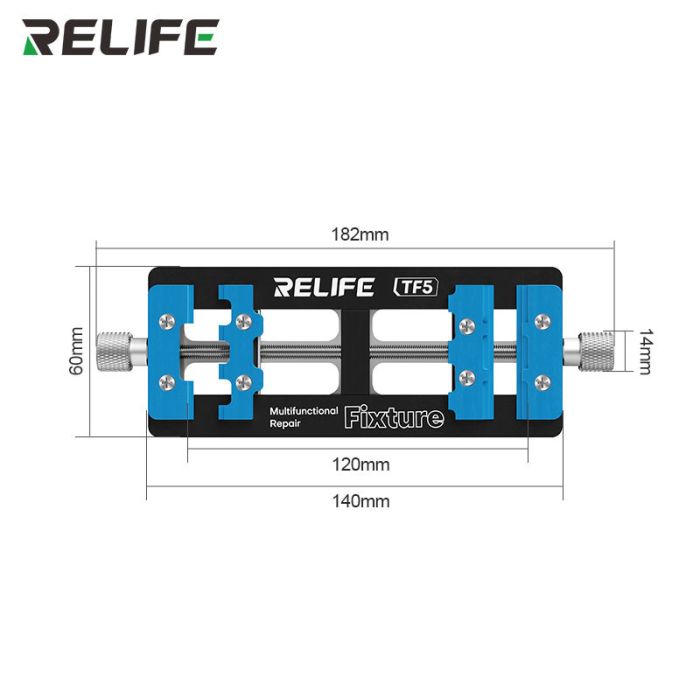 Держатель термостойкий RELIFE TF5 двойной зажим / для ремонта плат, микросхем, BGA