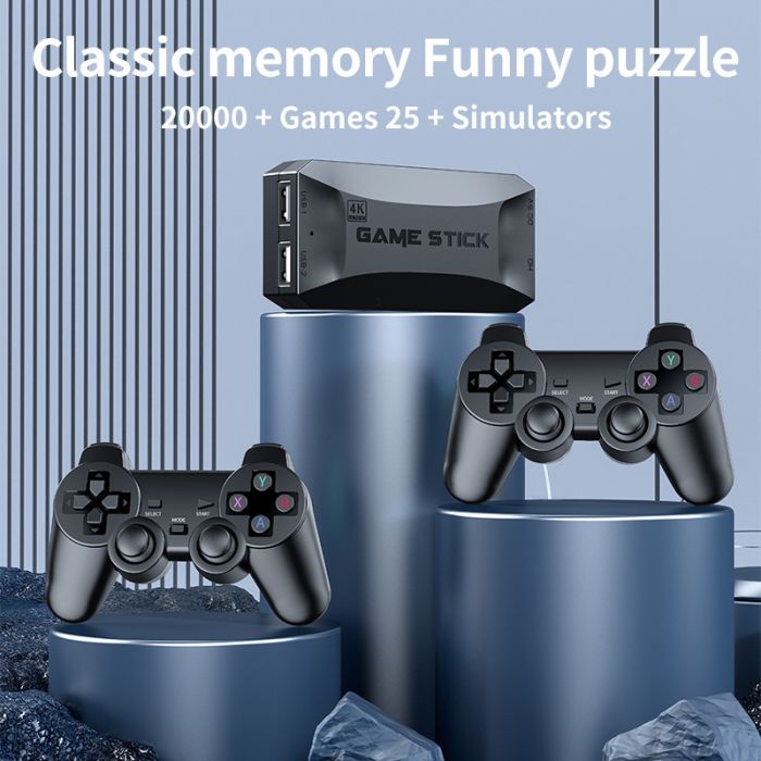 Портативная игровая приставка беспроводная M16 20000+ игр, 128 ГБ, 2 джойстика, ретро 8-16-32 бит, 4K, HDMI