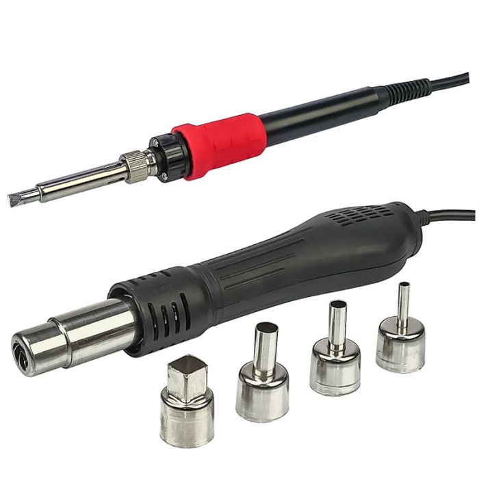 Паяльная станция 3 в 1 WEP 853AAA-I / фен / паяльник / сепаратор / LED дисплей / USB / 1180 Вт