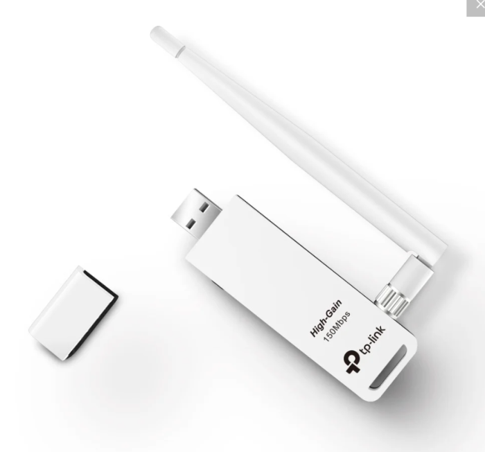 Мережевий адаптер USB TP-LINK TL-WN722N Wi-Fi 802.11 g/n 150Mb, USB 2.0, знімна антена