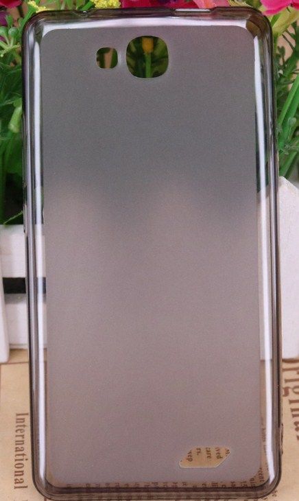 Силиконовый чехол для Oukitel C3 черный прозрачный