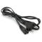 Кабель питания PC-184/2 CEE7/16-C7 2 pin / для бытовой техники / 2x0.5мм,1.5м / Black, OEM