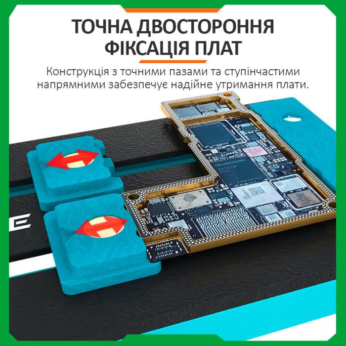 Держатель термостойкий RELIFE RL-601L Mini / фиксатор 360° / для ремонта плат, микросхем, BGA