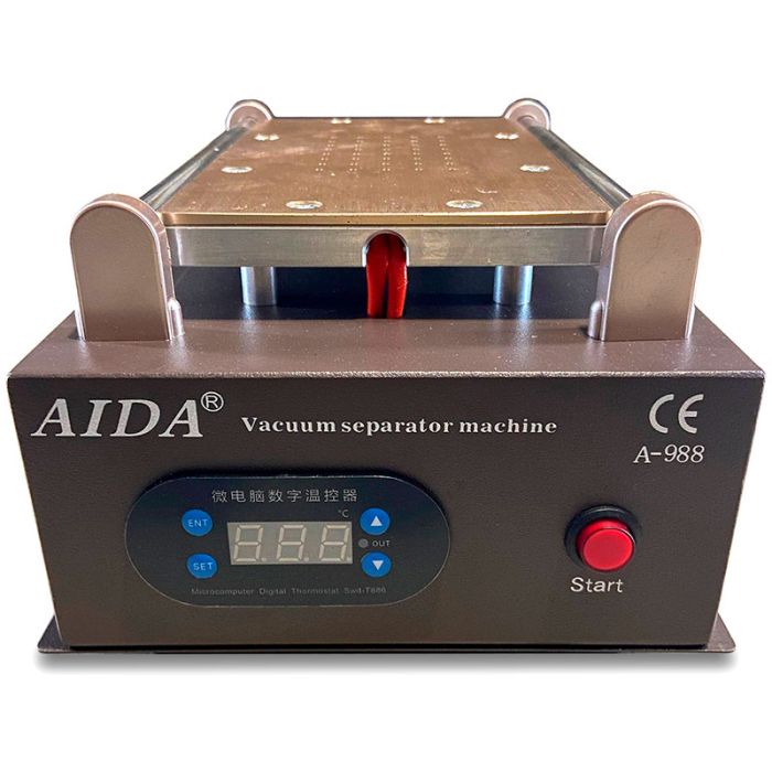 Сепаратор вакуумный AIDA A-988 (8,5'') силиконовая подложка / компрессор / для ремонта смартфонов / 200 Вт