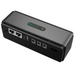 Источник бесперебойного питания для роутера Mini UPS 5V / 9V / 12V / 10400mAh 18W Black