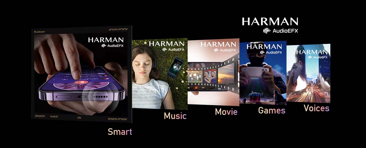 смартфон blackview a85 Звук від Harman AudioEFX®: Індивідуальне налаштування