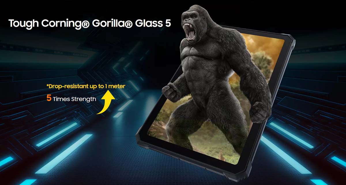 планшет blackview active 8 Прочное стекло Corning® Gorilla® Glass 5