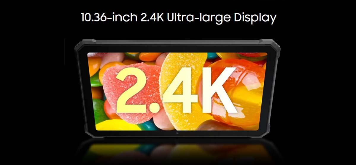 планшет blackview active 8 10.36-дюймовый дисплей FHD+ разрешение 2.4K