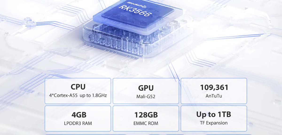 Blackview Tab 8 WiFi Четырехъядерный процессор Rockchip RK3566