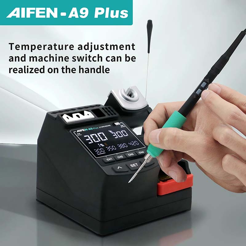 Паяльная станция Aifen A9 Plus прецизионная регулировка температуры на ручке паяльника