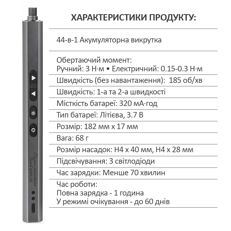 Аккумуляторная отвертка TELIJIA TE-1803 44 В 1 для точных работ характеристики